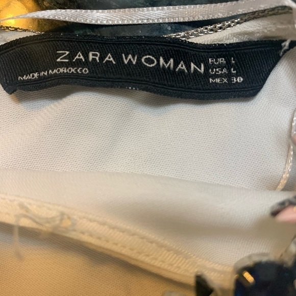 Zara woman colorful stone embellished tunic, L - Picture 4 of 4